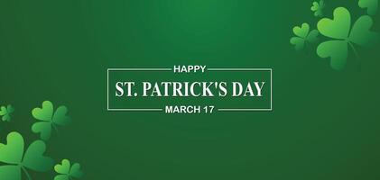 feliz st. patrick's dia para cartões postais, bandeiras, convite, cartazes vetor