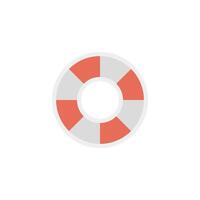 anel bóia ícone dentro plano cor estilo. segurança equipamento mar natação água afogamento vetor
