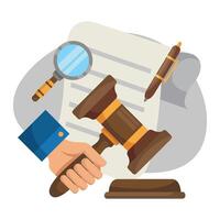 lei e justiça ilustração Projeto para lei empresa vetor
