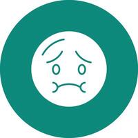 nauseado face ícone vetor imagem. adequado para Móvel aplicativos, rede apps e impressão meios de comunicação.