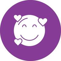 sorridente face com corações ícone vetor imagem. adequado para Móvel aplicativos, rede apps e impressão meios de comunicação.