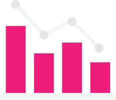 diminuir analytics gráfico vetor