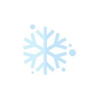 flocos de neve ícone dentro plano cor estilo. inverno neve dezembro estação vetor