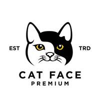 gato face cabeça logotipo ícone Projeto ilustração vetor