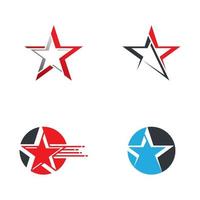 design de conjunto de ícones de vetor de logotipo de estrela