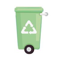 ícone de reciclagem de lixo vetor