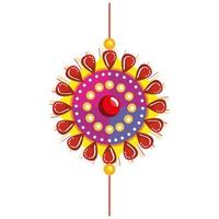 pulseira raksha bandhan colorida vetor