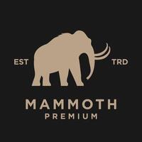 mamute logotipo ícone Projeto ícone ilustração vetor