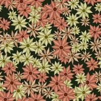 coleção de padrões de papel de parede sem costura flores coloridas design de roupas vetor