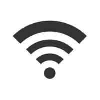 Preto e branco ícone Wi-fi símbolo vetor