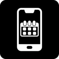 Smartphone calendário vecto ícone vetor