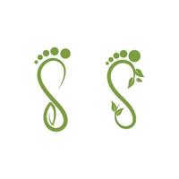 ilustração de ícone de vetor de modelo de logotipo para cuidados com os pés