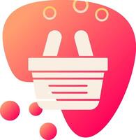 compras cesta vecto ícone vetor