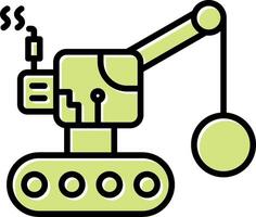 demolição bola vecto ícone vetor