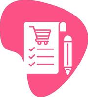 compras Lista vecto ícone vetor