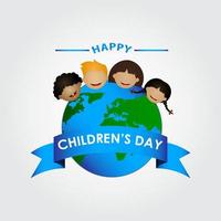 ilustração em vetor dia internacional da criança. feliz dia das crianças