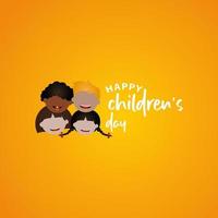 ilustração em vetor dia internacional da criança. feliz dia das crianças
