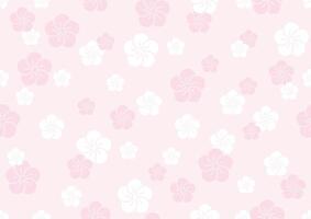 horizontalmente e verticalmente Repetivel vetor desatado padronizar com japonês vintage ameixa flores