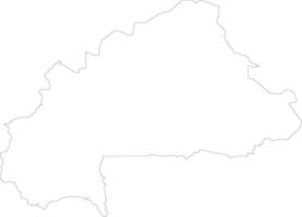 burkina faso esboço mapa vetor