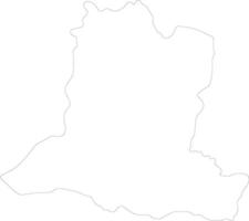 baixo-kotto central africano república esboço mapa vetor