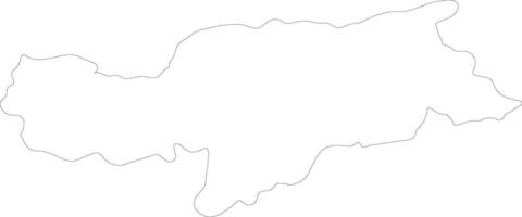 Bozen Itália esboço mapa vetor