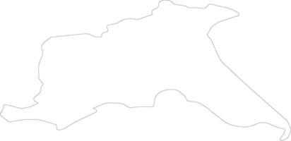 leste equitação do yorkshire Unidos reino esboço mapa vetor
