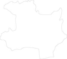 gaoual Guiné esboço mapa vetor