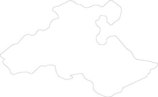 heves Hungria esboço mapa vetor