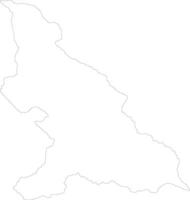 haut-mbomou central africano república esboço mapa vetor