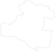 Karlovacka Croácia esboço mapa vetor