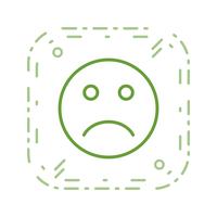Ícone de vetor triste Emoji