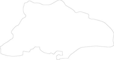Limassol Chipre esboço mapa vetor