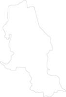 norte de santander Colômbia esboço mapa vetor