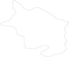 Monmouthshire Unidos reino esboço mapa vetor