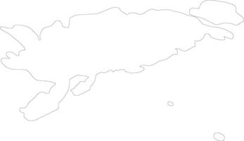 saare Estônia esboço mapa vetor