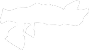 samana dominicano república esboço mapa vetor
