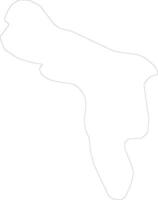 bonaire caribe Países Baixos esboço mapa vetor