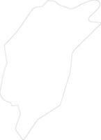 central darfur Sudão esboço mapa vetor
