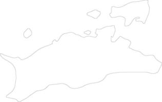 kagawa Japão esboço mapa vetor