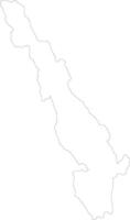 kayin myanmar esboço mapa vetor