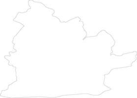 nitriano Eslováquia esboço mapa vetor