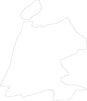 noord-holanda Países Baixos esboço mapa vetor