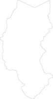 puno Peru esboço mapa vetor