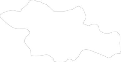 strumitsa Macedônia esboço mapa vetor