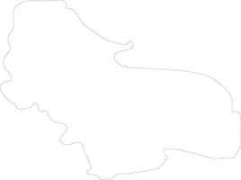 uma-sana Bósnia e herzegovina esboço mapa vetor