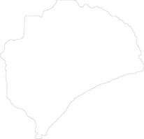 Zambézia Moçambique esboço mapa vetor