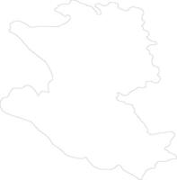 Zlatiborski república do Sérvia esboço mapa vetor