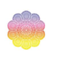 vetor conjunto do colorida floral mandalas decorativo luxo mandala Projeto elegante colorida mandala fundo simétrico colorida padrão, indiano padrão, oriental tamborilar