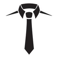 uma gravata ícone logotipo vetor Projeto modelo