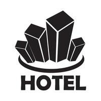 modelo de design de vetor de logotipo de ícone de hotel